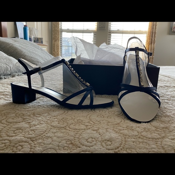 Nina Gaelle blue dress sandals size 9.5 M. - Picture 1 of 2